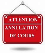 Cours annulé le 4 juin 2025